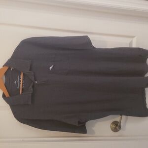 Tommy Bahama grey polo with Marlin on pocket in size XLT